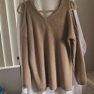 Ambrosia cold shoulder sweater